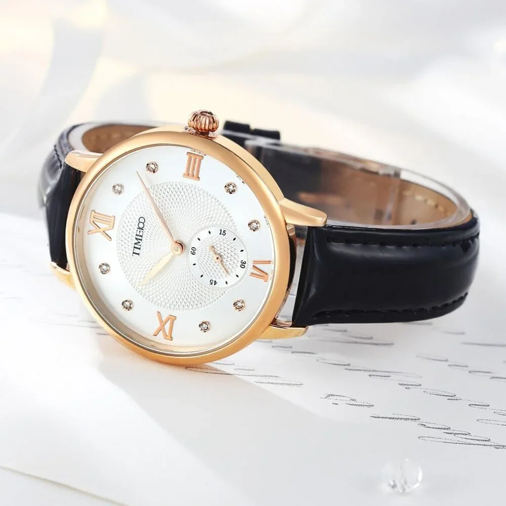 Women's Watches for Ladies Female Wrist Watch Leather Band Waterproof Thin Minim - Picture 6 of 9